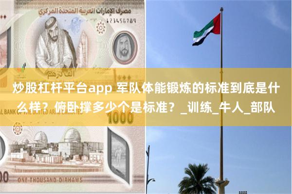 炒股杠杆平台app 军队体能锻炼的标准到底是什么样？俯卧撑多少个是标准？_训练_牛人_部队