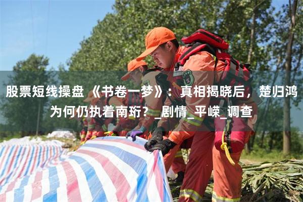 股票短线操盘 《书卷一梦》：真相揭晓后，楚归鸿为何仍执着南珩？_剧情_平嵘_调查